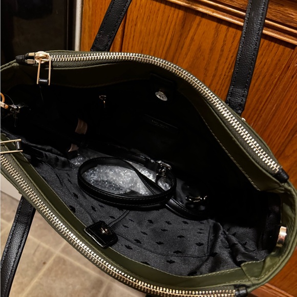 Kate Spade Olive Green Nylon Medium Satchel NWT - Picture 8 of 11